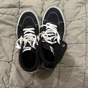 Vans Black and White Athletic Shoes